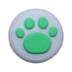 thumbnail image 1 of Kearding Tapas de empuñaduras de pulgar cóncavo antideslizante útil forma de pata de gato reemplazo perfecto accesorios de controlador de Electrónica verde sobre blanco, 1 of 6