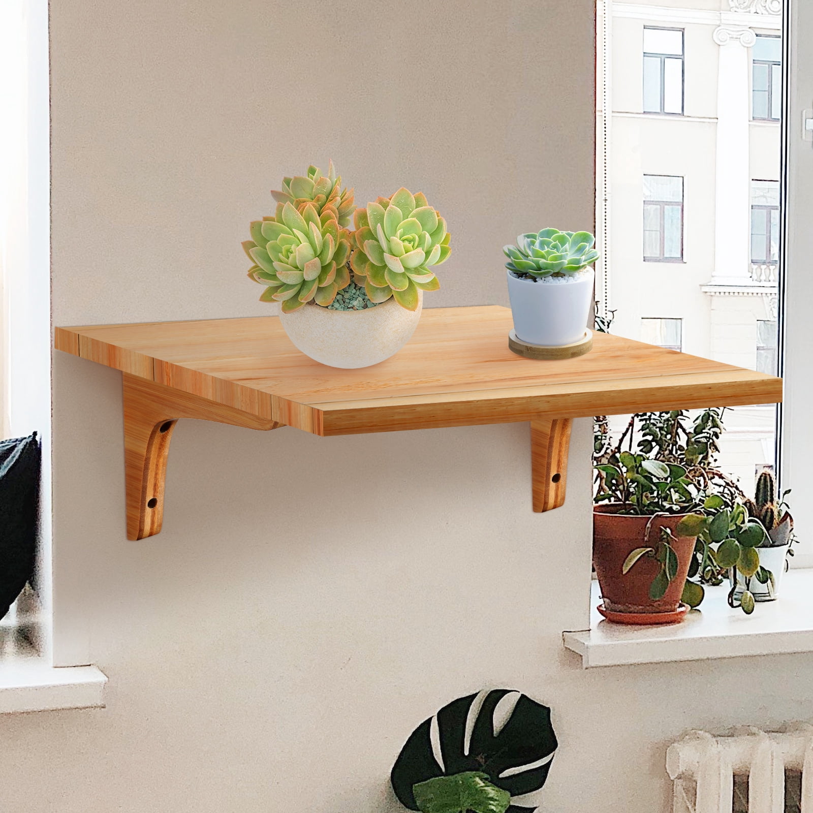 Toyandona Hidden Bracket Shelf Brackets Chocolate 2Pcs