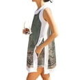 thumbnail image 2 of Short Sets Women 2 Piece Outfits Summer Crew Neck Tank Top and Shorts Set Sleeveless Cute Matching Sets Lounge Wear Army Green 2XL, 2 of 7