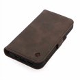 thumbnail image 2 of Porter Riley - Leather Case for iPhone 14. Premium Genuine Leather Stand/Cover/Wallet/Flip Case with [Card Slots] [Horizontal Stand] [Durable Frame] (Chocolate Brown), 2 of 4