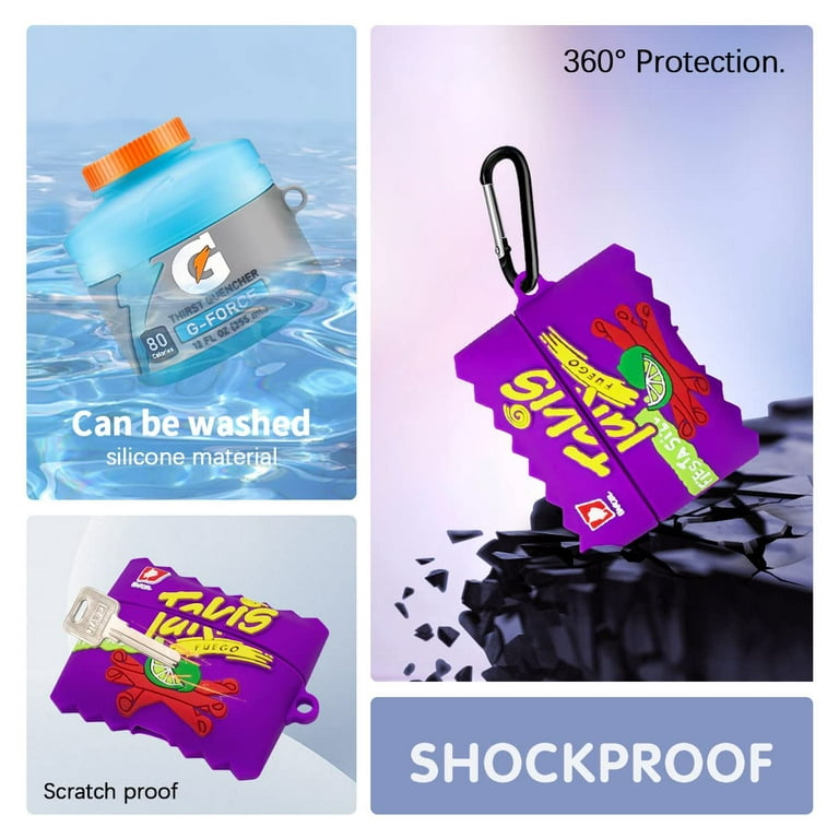 3Pack] Cute Cover AirPods Pro Case, Sport Water+ Purple Potato+