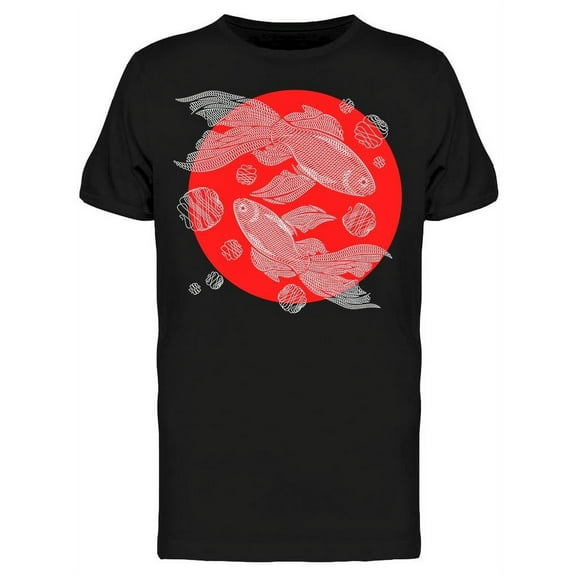 Koi Fishes Swimming In Pond T-Shirt Men -Image by Shutterstock, Male XX-Large