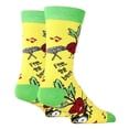 thumbnail image 2 of Oooh Yeah! Socks, Mens Cotton Crew Sock (Feel The Beet), 2 of 2