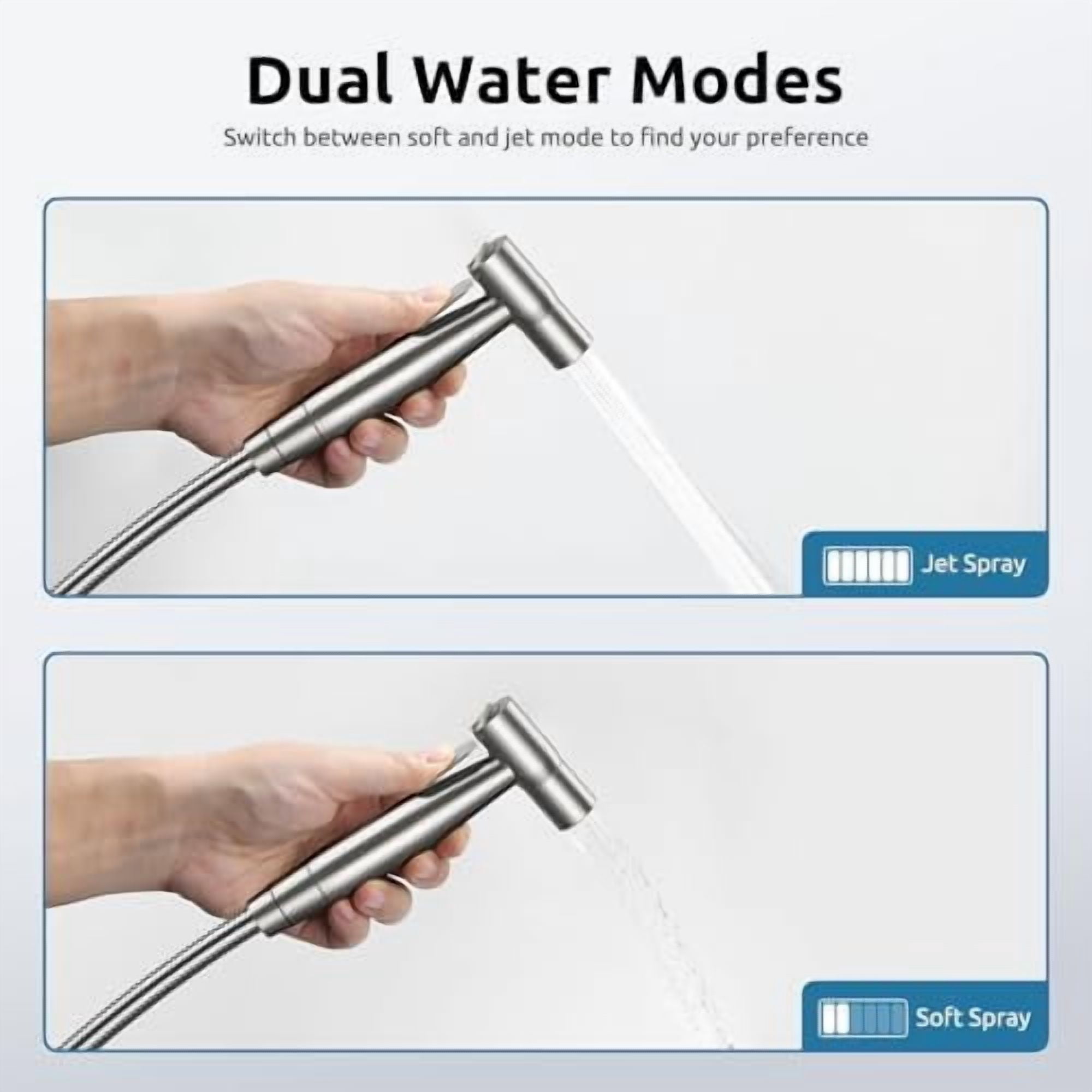 Hot and Cold Bidet Sprayer for Toilet,  Bidet Attachment for Warm Water, Bidet with Warm Water Muslim Shower, Ideal for Feminine Hygiene, Pet Cleaning, Cloth Diapers, and Elderly Care