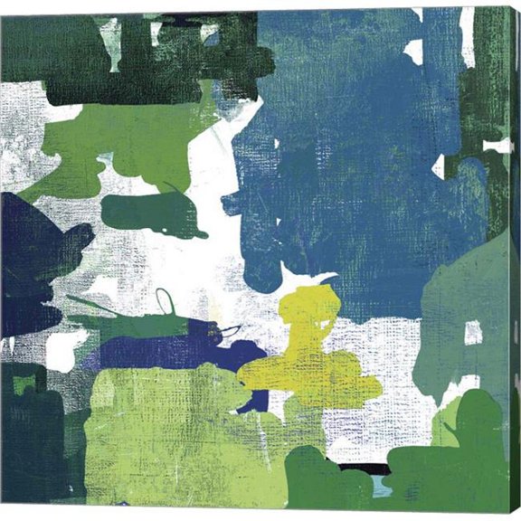 Metaverse C949314-0120000-AAAACMA Block Paint II Green by Posters International Studio Canvas Wall Art - 12 x 12 in.