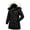 Black, variant on Girls' Winter Puffer Parka Waterproof Insulated Quilted Coats with Hood Warm for Snow Play School Purple 10-12