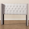 thumbnail image 5 of Bowery Hill King Winged Panel Headboard in Grayish Beige, 5 of 5