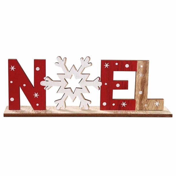 Regalos Papá Noel Muñeco de nieve de madera Adorno navideño Festival de Navidad Hogar Hogar