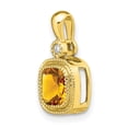 thumbnail image 5 of 14k Cushion Citrine and Diamond Pendant, 5 of 5