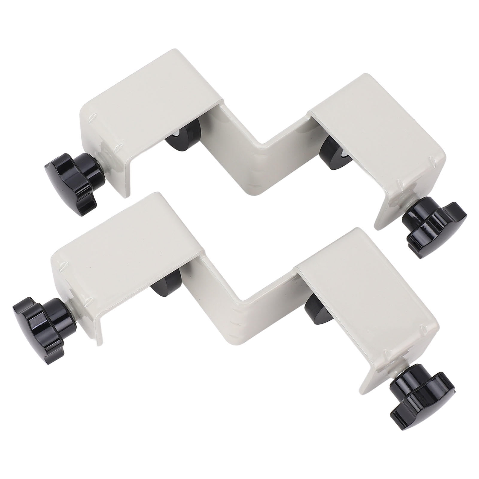 YAHHU 2‑Pack Thickened Iron Woodworking Right‑Angle Clamp – 90° L & T Joint Support with Double Clamp, 0.8‑4.2 cm Grip, Cushioned Pads, Rust‑Resistant