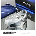 thumbnail image 3 of Xagger Oversized Wrap Around Sport Polarized Sunglasses for Men Driving Fishing Golf TR90 Frame Sun Glasses, 3 of 6