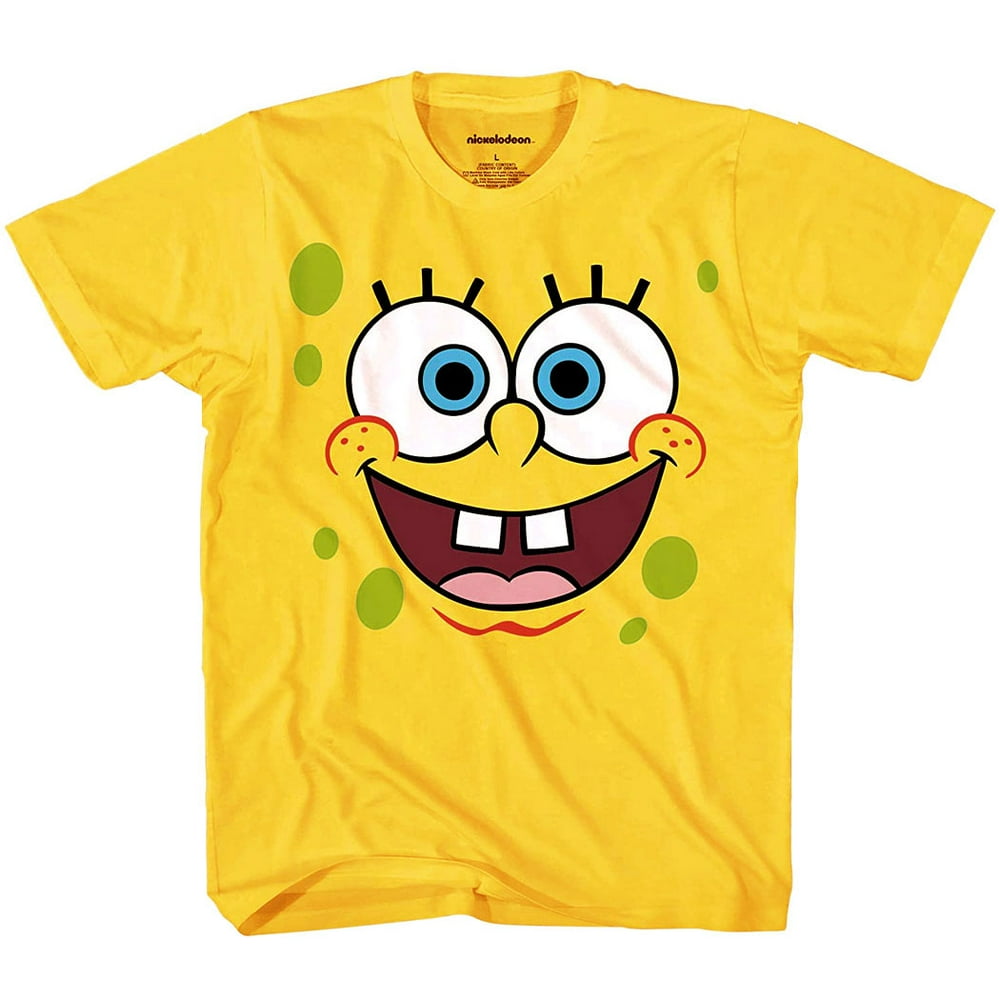 Bioworld SpongeBob Squarepants Face Youth Kids TShirt