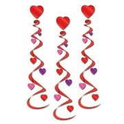 18 Piece Beistle Valentine's Day Heart Whirls