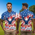 thumbnail image 4 of Aplkyhs 250th Anniversary Matching Golf Shirts for Couple His and Hers Golf Shirts Matching 4-Way Stretch Mens Hawaiian Shirt Golf Accessories for Men for Tennis Butterfly, 4 of 6