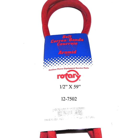 7502/4L590 Rotary Belt (1/2"X59") Compatible With MURRAY 23214, 23882, 37X16