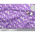 thumbnail image 2 of Soimoi Poly Georgette Fabric Tulip Flower Print Fabric by Yard 52 Inch Wide, 2 of 3