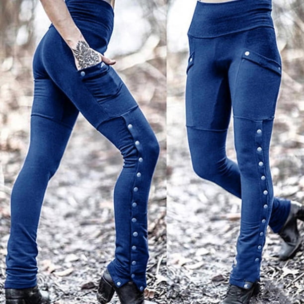 WILLBEST Pantalones Casuales Ajustados para Mujer, Ajustados, Cálidos, de Moda, para Exteriores, Elásticos, con Bolsillos Decorados, Pantalones de Corte Lápiz para Damas Chica
