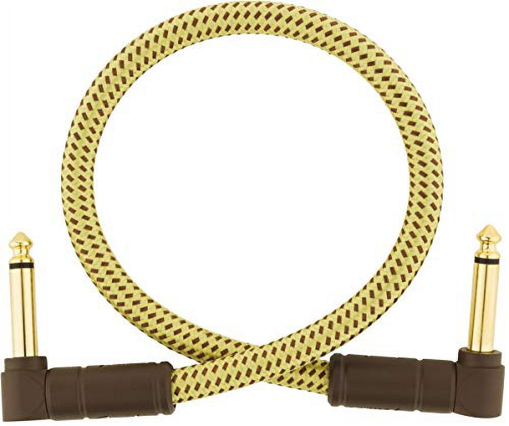 Fender® 1' Deluxe Series Tweed Instrument Cable Angle/Angle #0990820097 - 1 foot