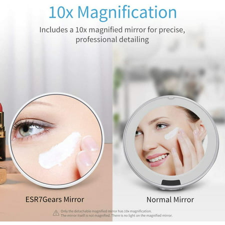 Aevo Makeup Mirror With Lights Lighted, Aevo 10x Magnifying Lighted Makeup Mirror 30 Led