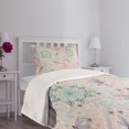 thumbnail image 5 of Ambesonne Colorful Quilted Bedspread Set 2 Pcs, Bohem Dragonfly, Twin Size, Multicolor, 5 of 6