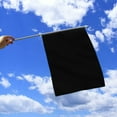 thumbnail image 2 of Anley Black Mini Flag 1 Dozen - Hand Held Small Miniature Solid Black Blank Flags, 2 of 7
