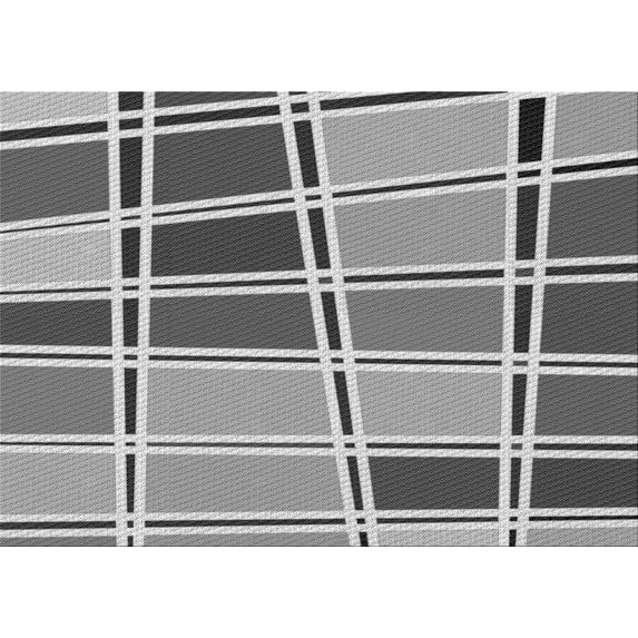 Ahgly Company Indoor Rectangle Patterned Silver Gray Area Rugs, 2' x 4'