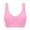 Pink, variant on Plus-Size Women Seamless Padded Wireless Yoga Sports Bra