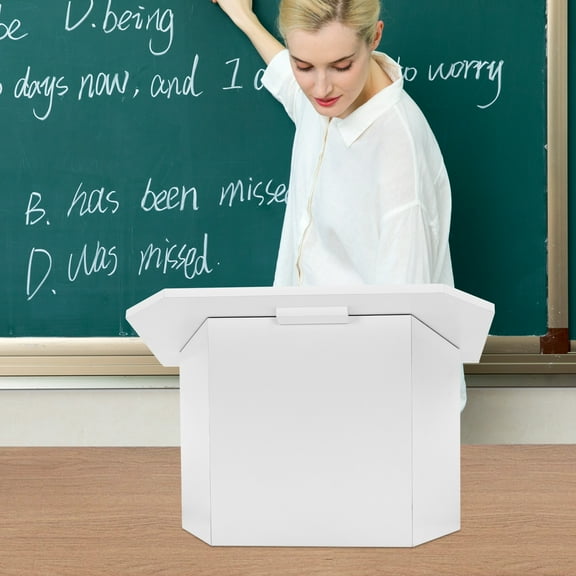 Pyle Foldable Tabletop Lectern Stand for Classrooms, Presentations ...