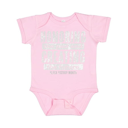 

Inktastic Honoring the Past and Creating the Future Black History Gift Baby Boy or Baby Girl Bodysuit