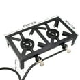 thumbnail image 2 of Propane Gas Double Cast Iron Stove for Patio Camping BBQ Cooking ( Standard), 2 of 7