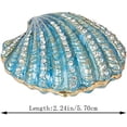 thumbnail image 4 of ABCISI Trinket Box, Hand Painted Enameled Shell Style Decorative, Hinged Jewelry Trinket Box, Unique Gift for Home Decor (Blue), 4 of 12