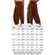 thumbnail image 2 of Pantalones holgados de mujer Pantalones casuales de moda Pantalones con cordones hasta los tobillos (Marrón XXL) Tmvgtek Para estrenar, 2 of 2