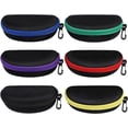 thumbnail image 1 of Funda portátil de viaje ZONLY para gafas de sol, paquete de 6 con gancho, 1 of 7