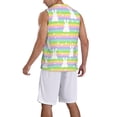 thumbnail image 2 of Naloa Rainbow Rabbit Basketball Jersey Reversible Men's Mesh Athletic Sports Shirts Training Practice S-4XL3X-Large, 2 of 6