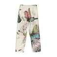 thumbnail image 5 of Balery Men'S Flying Butterflies-1 Pants,Sleepwear Pants,Pajama Pants,Pj Bottoms Drawstring And Pockets-Small, 5 of 9
