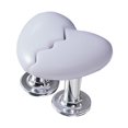 thumbnail image 4 of AMLESO Broken Heart Shaped Toilet Press Button Toilet Flush Button Aid for Bathroom White, 4 of 8