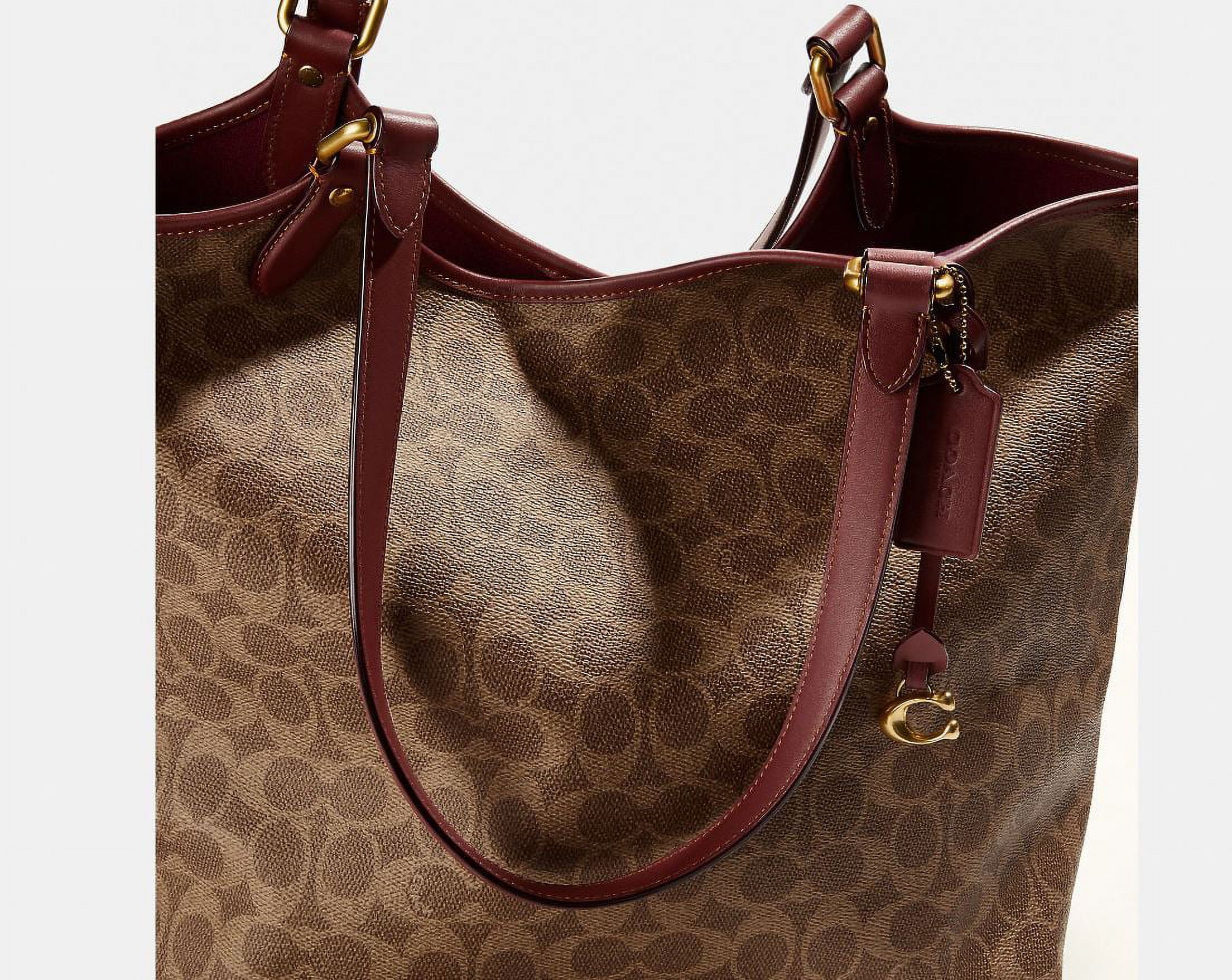 COACH Pebble Leather Tote with Top Handles and Removable Zip Pouch, One  Size, Chalk - Walmart.com