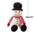 thumbnail image 2 of Festive Holiday Snowman Santa Cartoon Stuffed Doll Soft Toy For Children Christmas, 2 of 3