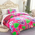 thumbnail image 7 of NC Sherpa Blanket Multi-color Polyester Reversible Bed Blankets Twin (Count 2), 7 of 7