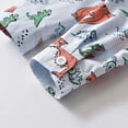 thumbnail image 5 of Baby Boy Clothes Suits, Toddler Dress Shirt Dinosaur Print Top with Bowtie+Suspender Pants Outfit Sets Gentleman Wedding 1-6 Years, 5 of 9