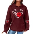 thumbnail image 2 of DPTALR Femmes Imprimé Col Rond Manches Longues Desserrer Sweat-Shirt Unique Tops Pull-Over Blouse, 2 of 4
