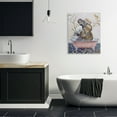thumbnail image 2 of Stupell Industries Regal Safari Elephant with Pink Bath Tub Canvas Wall Art by Karen Weber Fine Art, 2 of 6