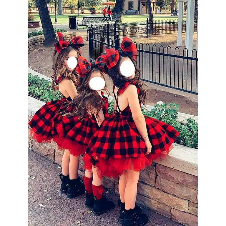Buffalo plaid tutu dress online