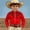 F196-Red, variant on FYDUU Boy's Western Cowboy Shirt Printed Long Sleeve Shirts Vintage Casual Button Down Dress Shirts For Kids Regular Fit Blouses Festival Tops 10-11 Years