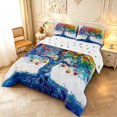 thumbnail image 2 of Homewish Rainbow Tree Of Life Full Size Comforter Sets,Colorful Fruit Bedding Comforter Set,White Blue,Polkadot Reversible,3pcs,1 Comforter and 2 Pillowcases, 2 of 7