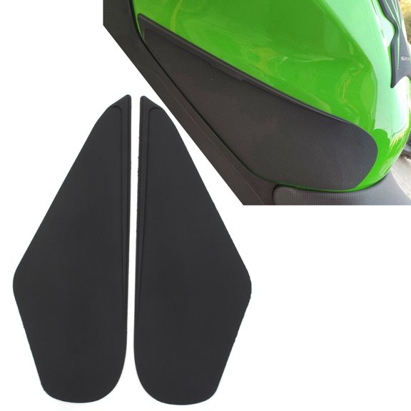 ZS For Kawasaki Ninja 400 Gas Tank Pad Traction Side Pad Fuel Grip Decal Stickers