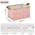 thumbnail image 7 of Yayeee Foldable Storage Basket for Shelves with Handles Set of 2 Waterproof Cloth Bins, Gradient Pink Stars, 7 of 7