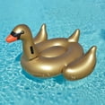 thumbnail image 4 of Swim Central Inflatable Gold Giant Swan Swimming Pool Ride-On Float - 75", 4 of 9