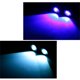 thumbnail image 5 of Luz LED de ojo de águila, 2 uds., 12V CA, 150mA, 3W, iluminación azul de aluminio, luz de conducción para motocicleta, 5 of 8