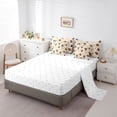 thumbnail image 3 of Homewish Kawaii Pet Dachshund 7-Piece King Bedding,Dog Paws King Bed in a Bag,Cream,Reversible, 3 of 8